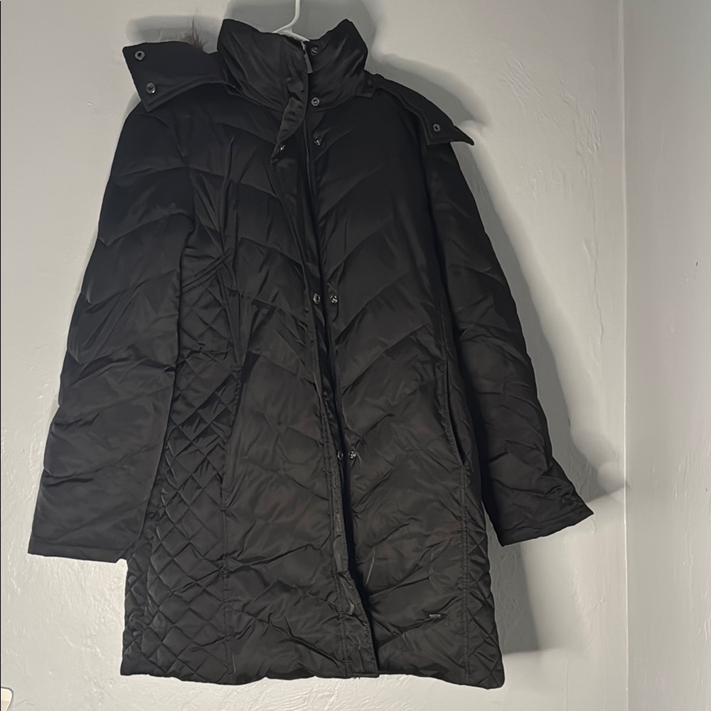 Reaction Kenneth Cole Black Insulated Puffer Coat